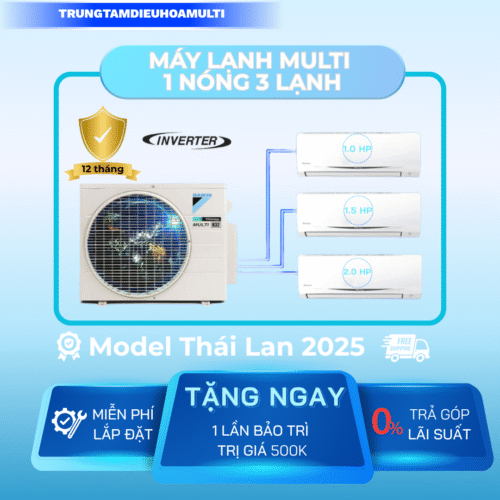 MKC70/ 1.0HP +1.5HP +2.0HP Combo Máy lạnh Daikin Multi S Model Thái lan